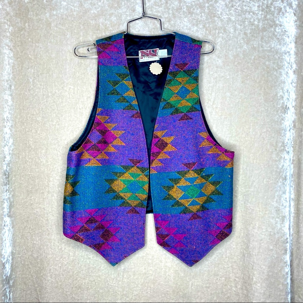 Vintage Warm Springs Clothing Co. Geometric Vest 🌵Large